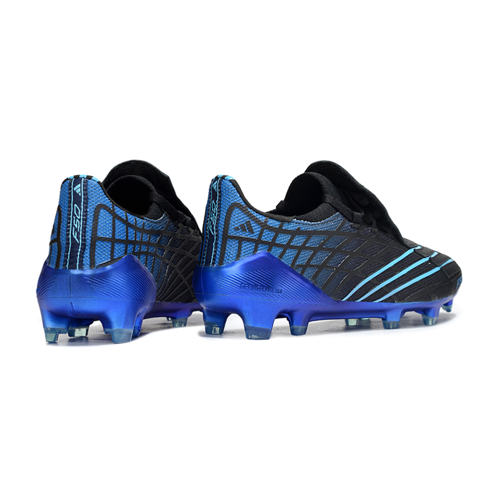 Chuteira Campo Adidas F50 Spider Remake Preto e Azul 