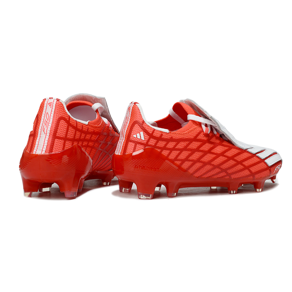 Chuteira Campo Adidas F50 Spider Remake Vermelho e Branco