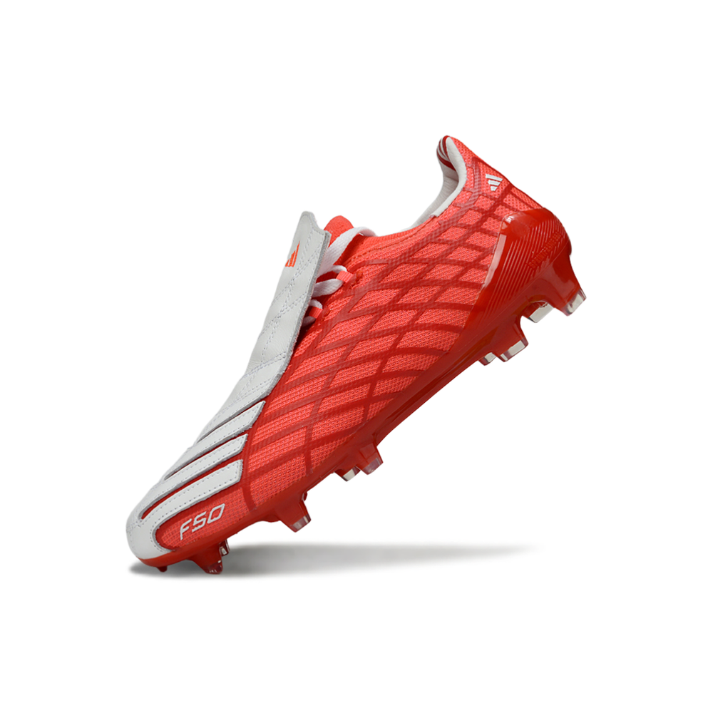 Chuteira Campo Adidas F50 Spider Remake Vermelho e Branco