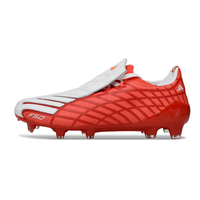 Chuteira Campo Adidas F50 Spider Remake Vermelho e Branco