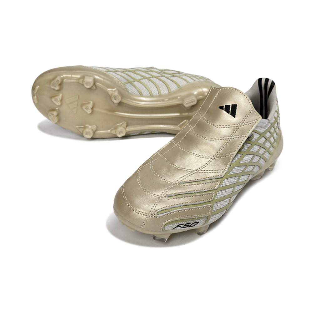 Chuteira Campo Adidas F50 Spider Remake Dourado