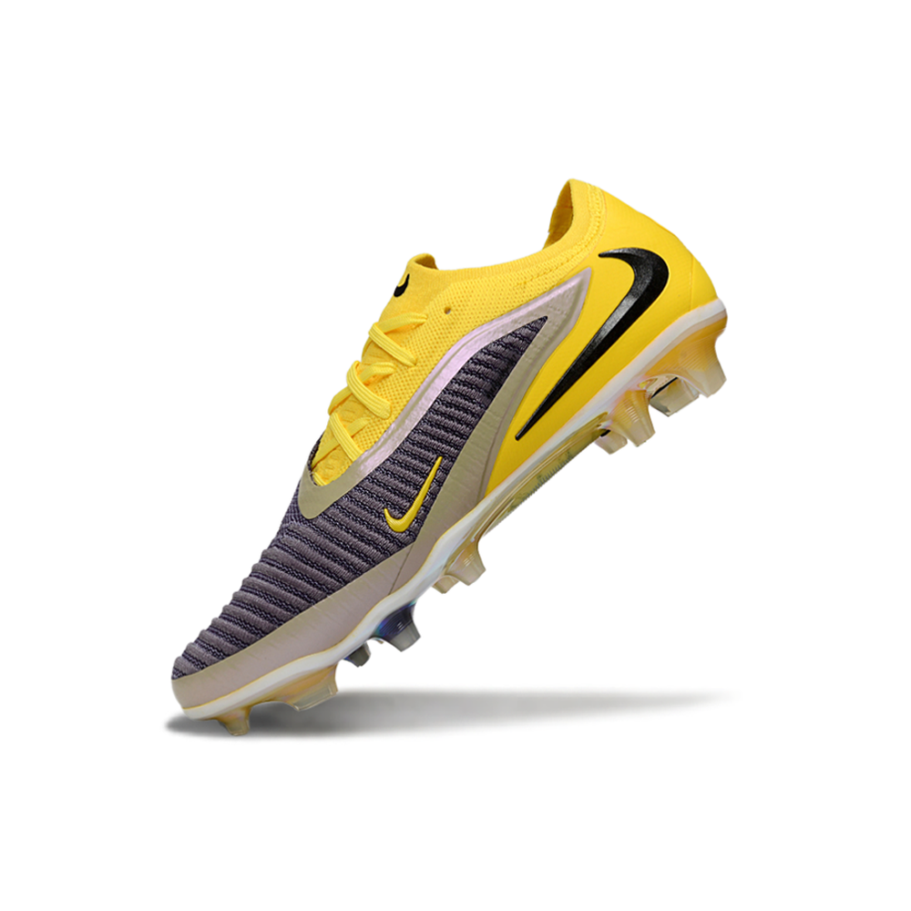 Chuteira Campo Nike Phantom GX 3 Elite FG Amarelo e Cinza