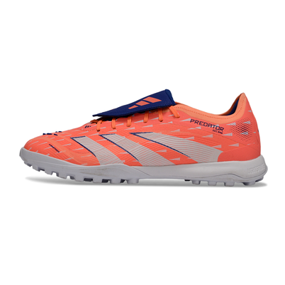 Chuteira Society Adidas Predator Elite 25 TF Laranja e Branco "Coral Braze"