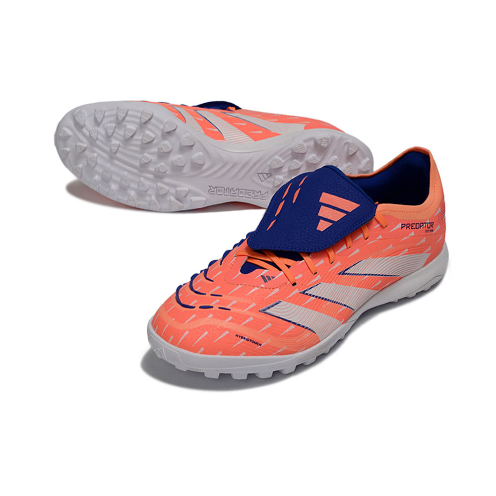 Chuteira Society Adidas Predator Elite 25 TF Laranja e Branco "Coral Braze"