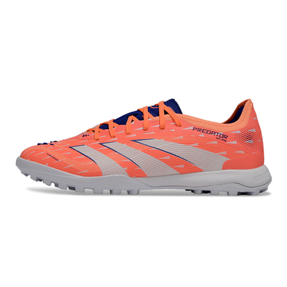 Chuteira Society Adidas Predator Elite TF Laranja e Branco "Coral Braze"