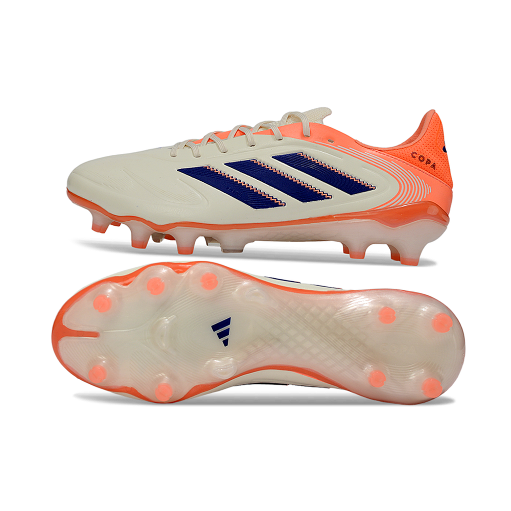 Chuteira Campo Adidas Copa Pure III Elite FG ''Coral Blaze'' Bege e Laranja