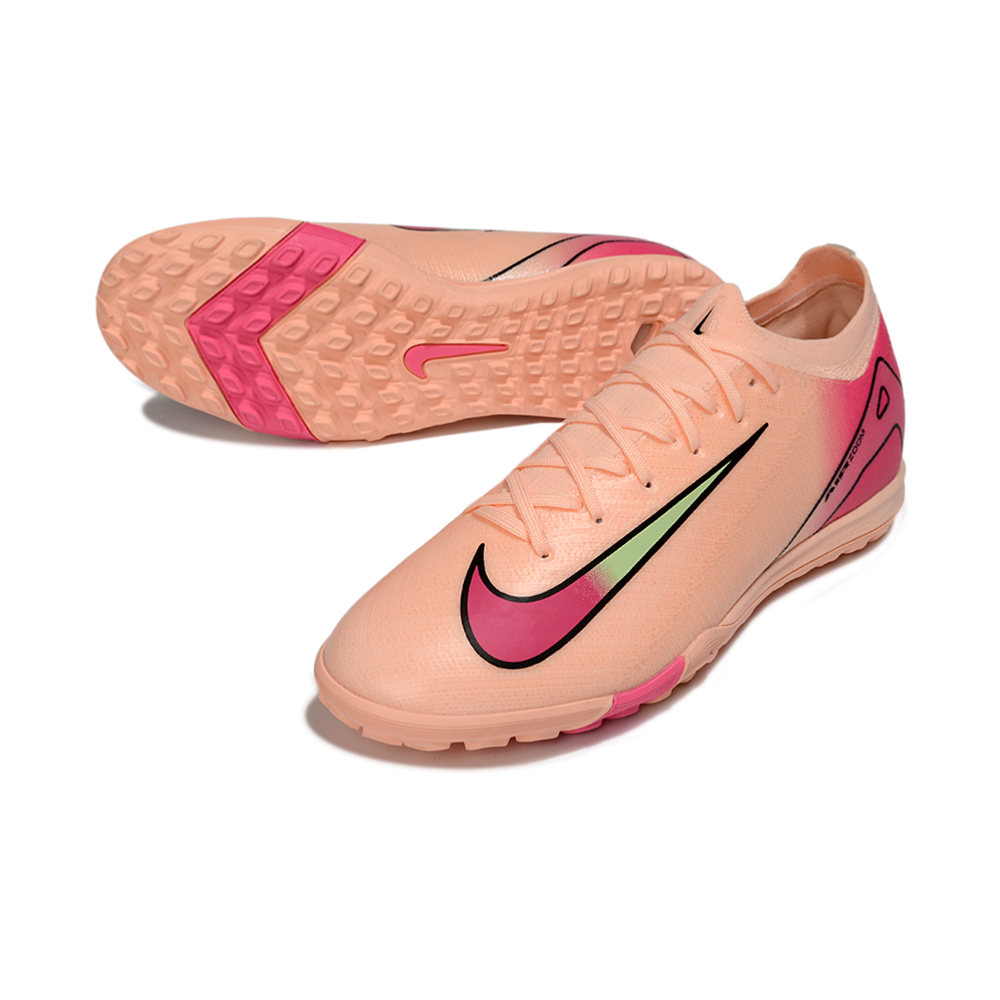 Chuteira Society Nike Air Zoom Mercurial Vapor 16 Elite TF Rosa e Laranja
