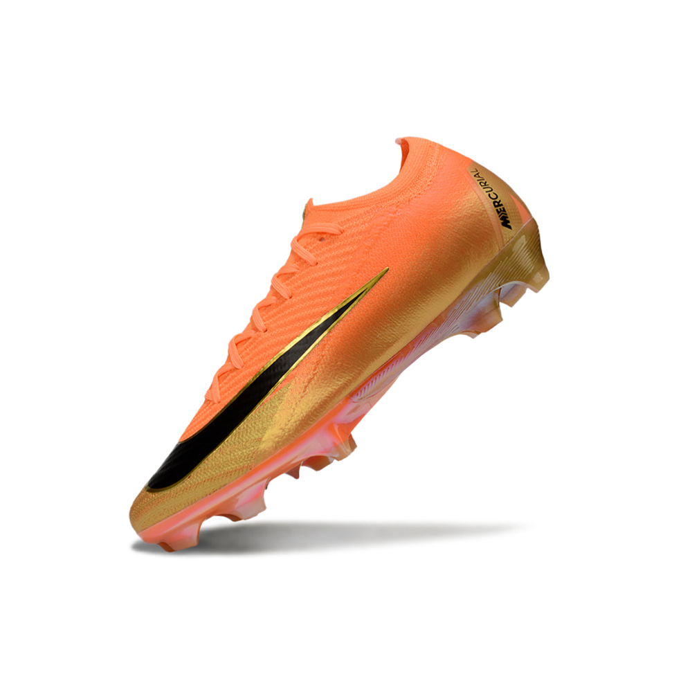 Chuteira Campo Nike Air Zoom Mercurial Vapor 16 Elite FG Laranja e Preto "Deja Vu"