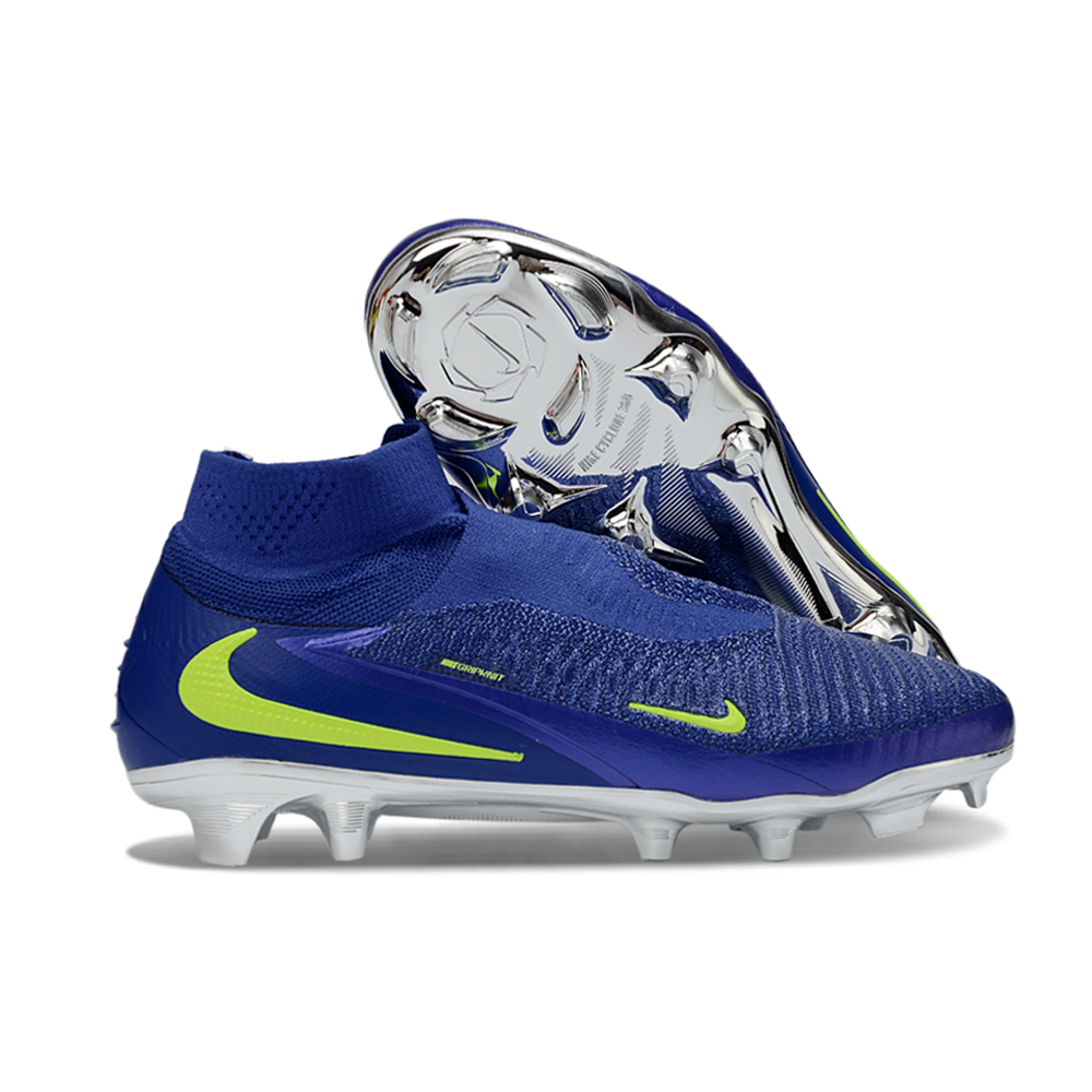 Chuteira Campo Nike Phantom GX 6 Elite FG Azul e Verde 