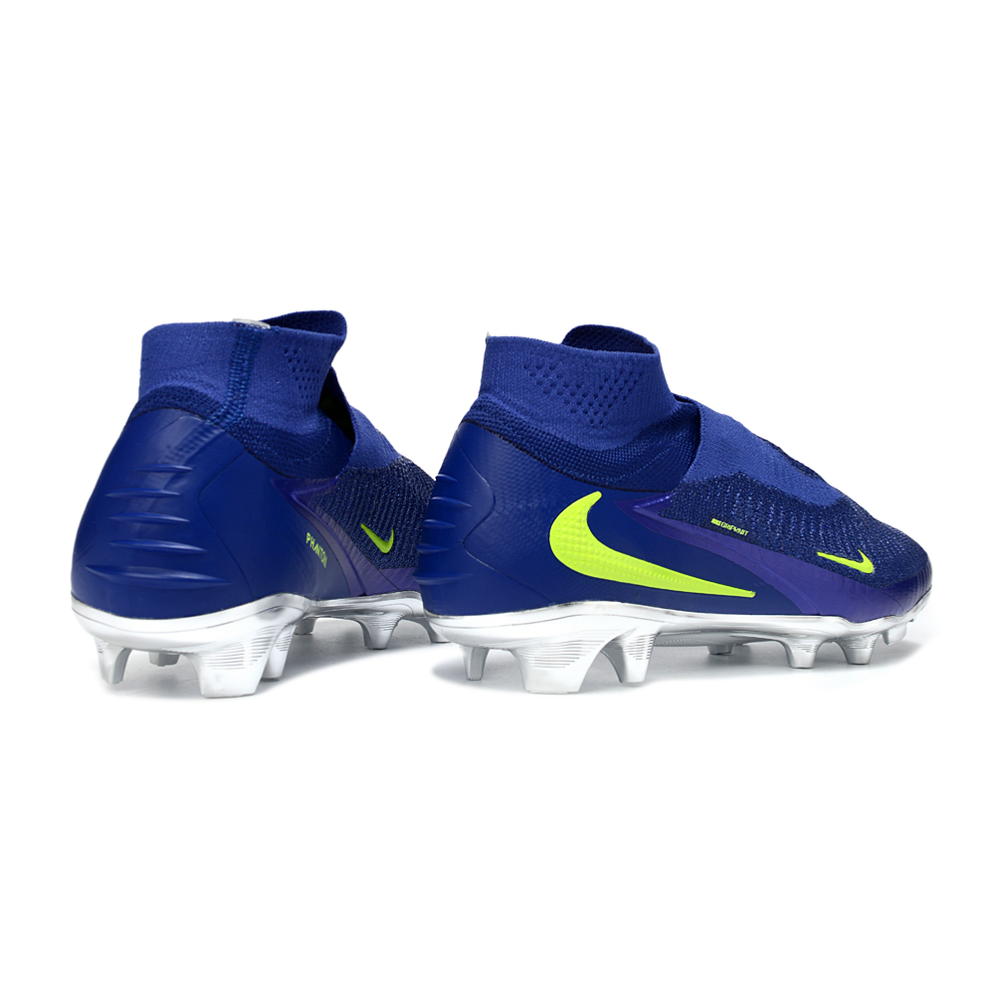 Chuteira Campo Nike Phantom GX 6 Elite FG Azul e Verde 