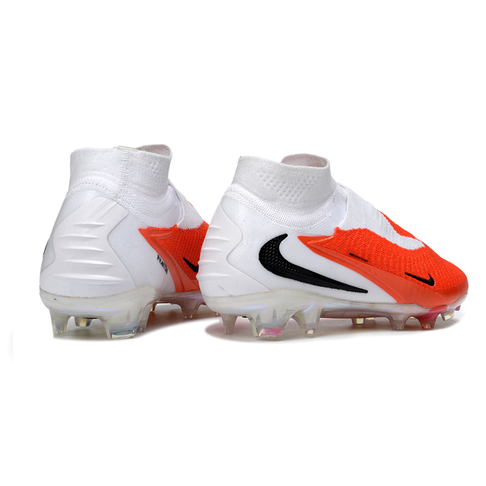 Chuteira Campo Nike Phantom GX 6 Elite FG Branco e Laranja 