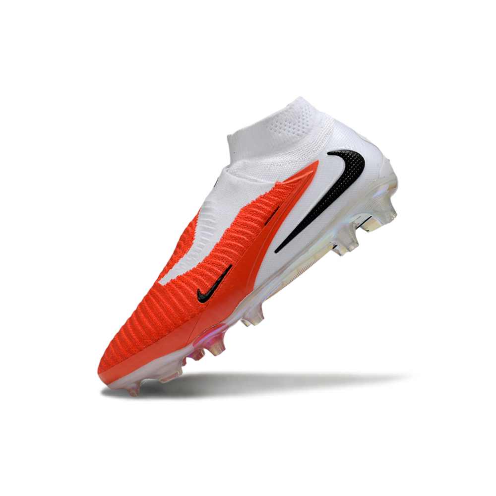 Chuteira Campo Nike Phantom GX 6 Elite FG Branco e Laranja 