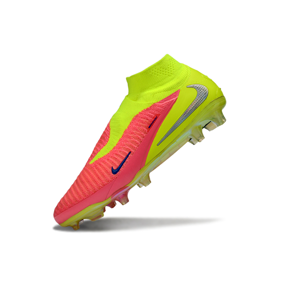 Chuteira Campo Nike Phantom GX 6 Elite FG Rosa e Verde 