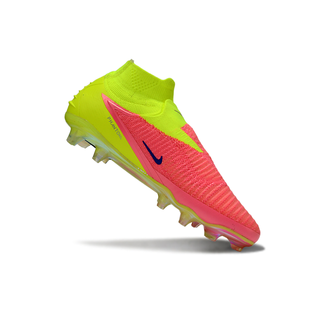 Chuteira Campo Nike Phantom GX 6 Elite FG Rosa e Verde 