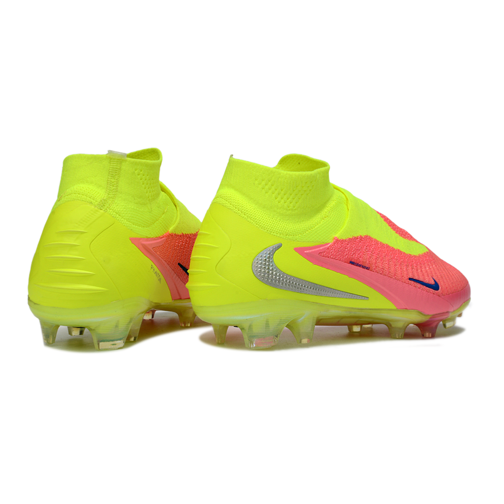 Chuteira Campo Nike Phantom GX 6 Elite FG Rosa e Verde 