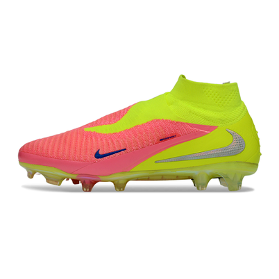 Chuteira Campo Nike Phantom GX 6 Elite FG Rosa e Verde 