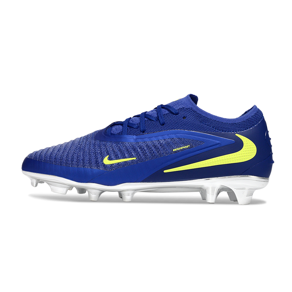 Chuteira Campo Nike Phantom GX 3 Elite FG Azul, Verde e Prata