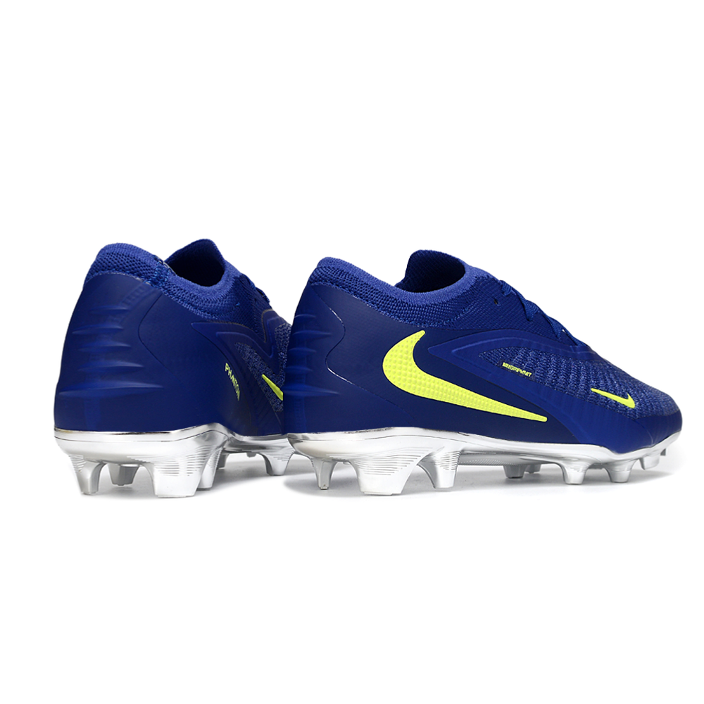 Chuteira Campo Nike Phantom GX 3 Elite FG Azul, Verde e Prata