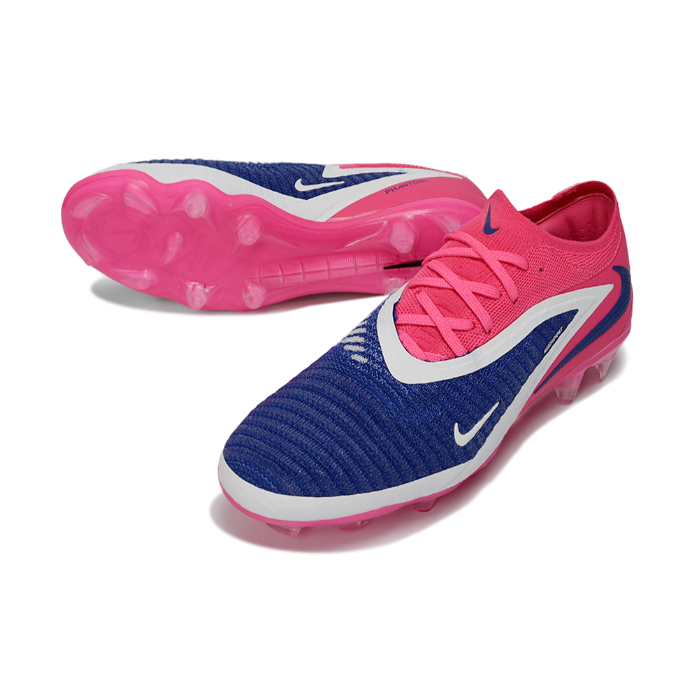 Chuteira Campo Nike Phantom GX 3 Elite FG Rosa e Azul