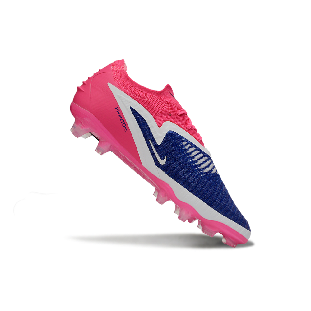 Chuteira Campo Nike Phantom GX 3 Elite FG Rosa e Azul