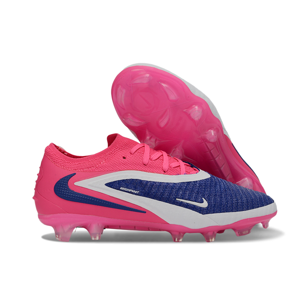 Chuteira Campo Nike Phantom GX 3 Elite FG Rosa e Azul