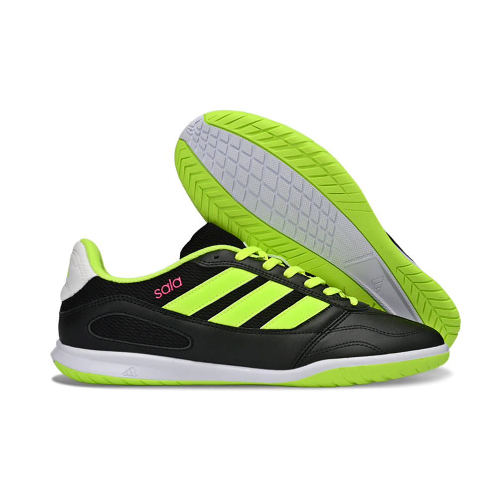 Chuteira Futsal Adidas Top Sala IC Preto e Verde 