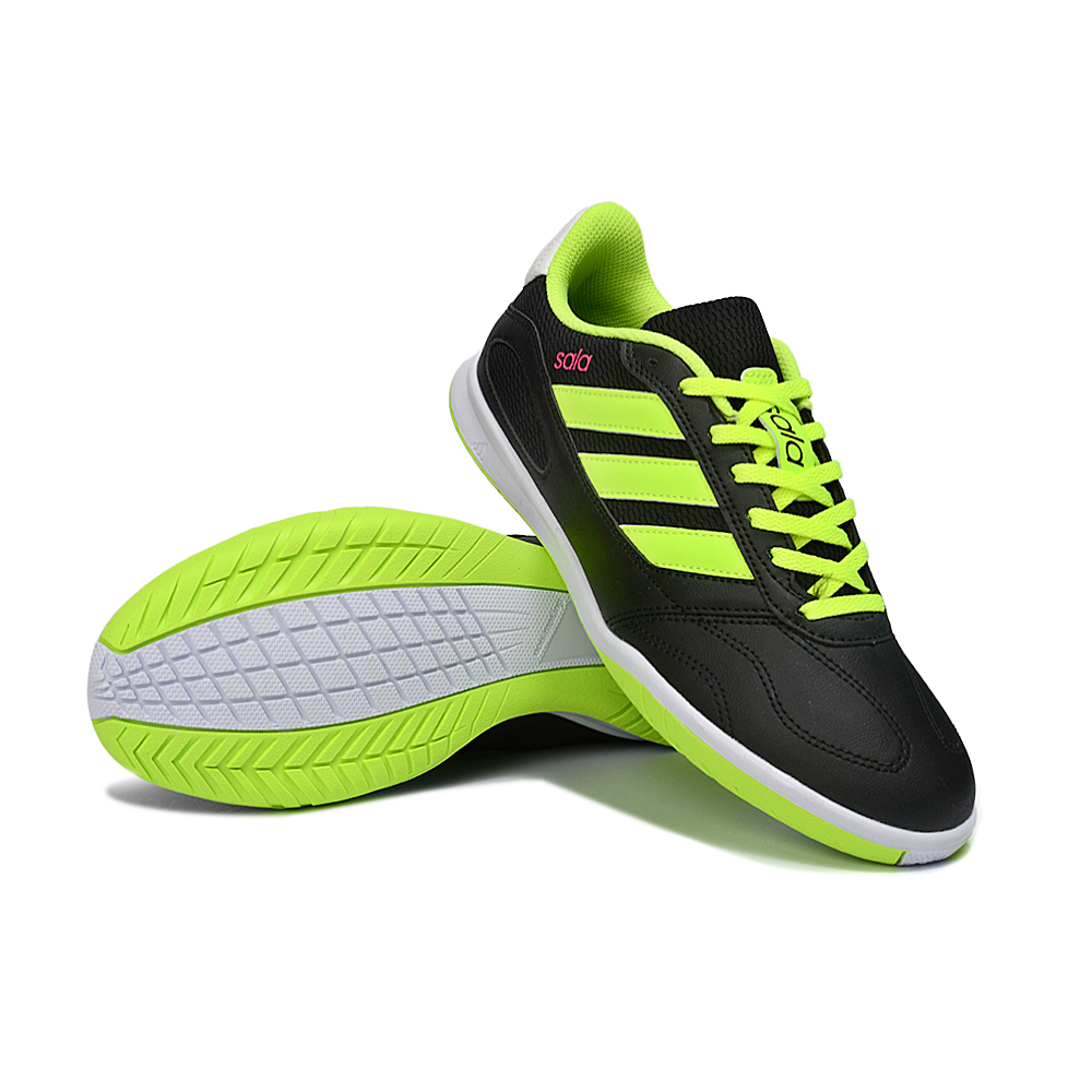 Chuteira Futsal Adidas Top Sala IC Preto e Verde 