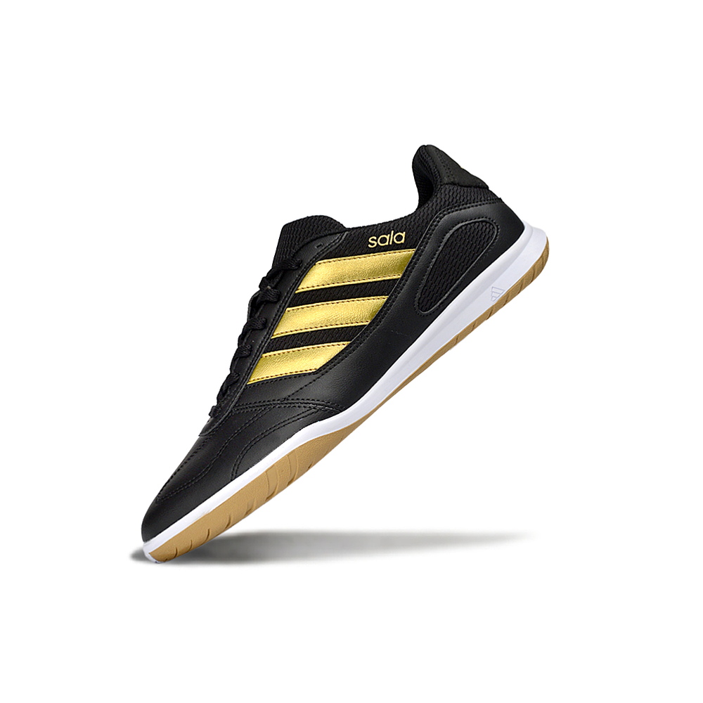 Chuteira Futsal Adidas Top Sala IC Preto e Dourado