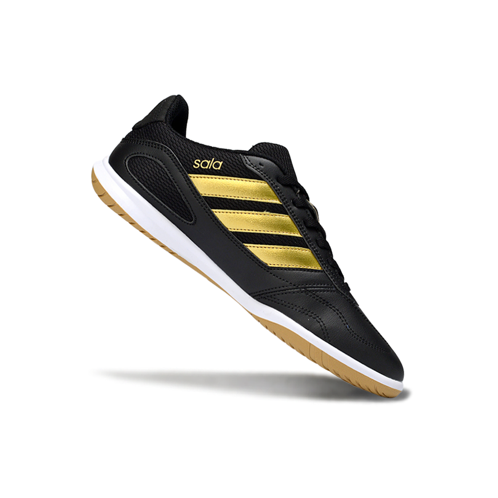 Chuteira Futsal Adidas Top Sala IC Preto e Dourado