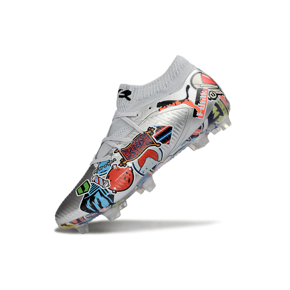 Chuteira Campo Puma Future 8 FG Prata 