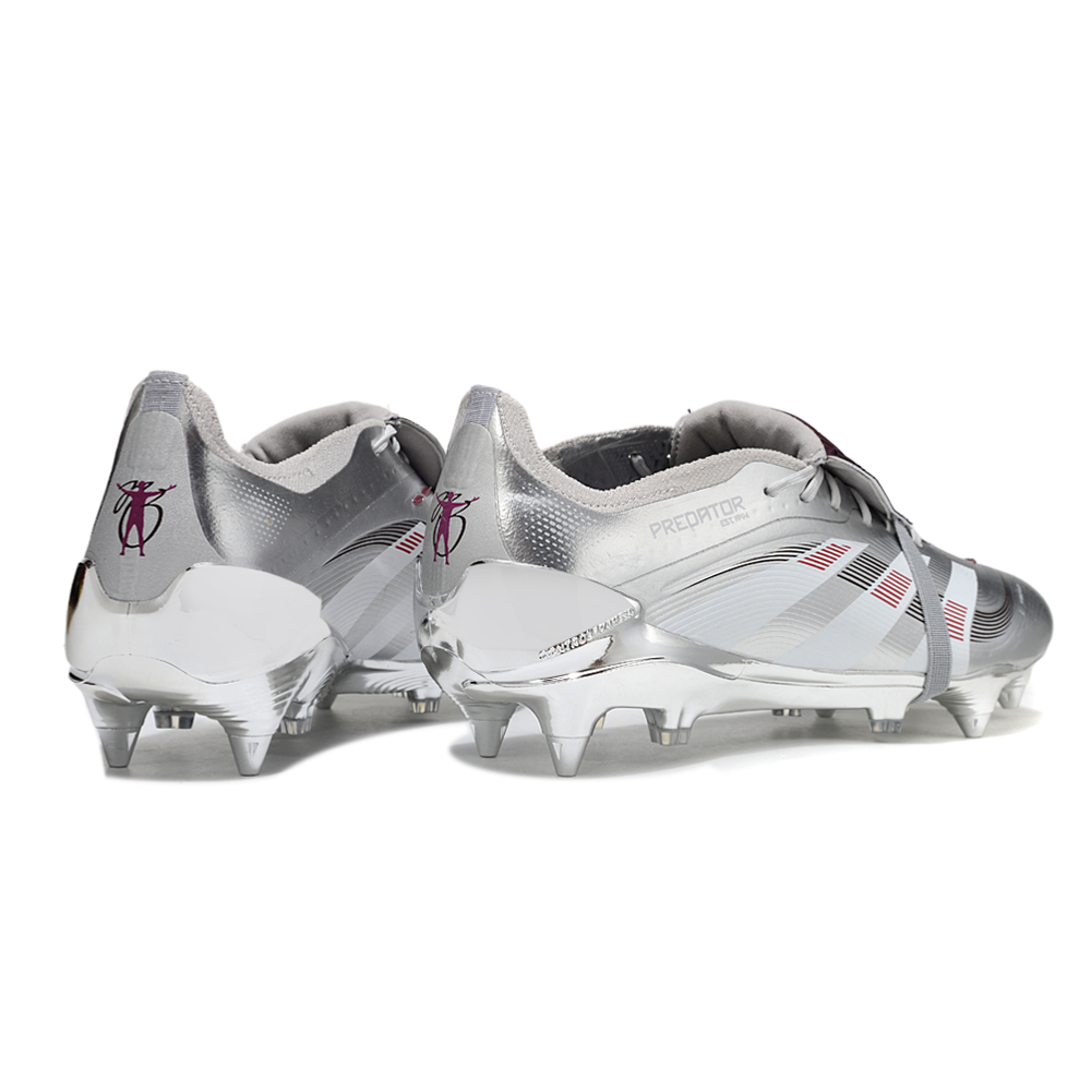 Chuteira Campo Adidas Predator Elite FT 30 Ponta de Aluminio Prata