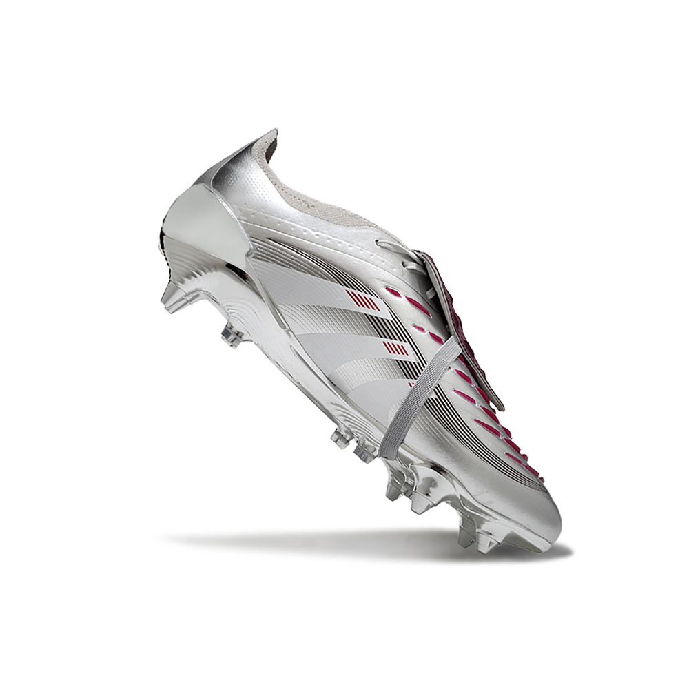 Chuteira Campo Adidas Predator Elite FT 30 Ponta de Aluminio Prata