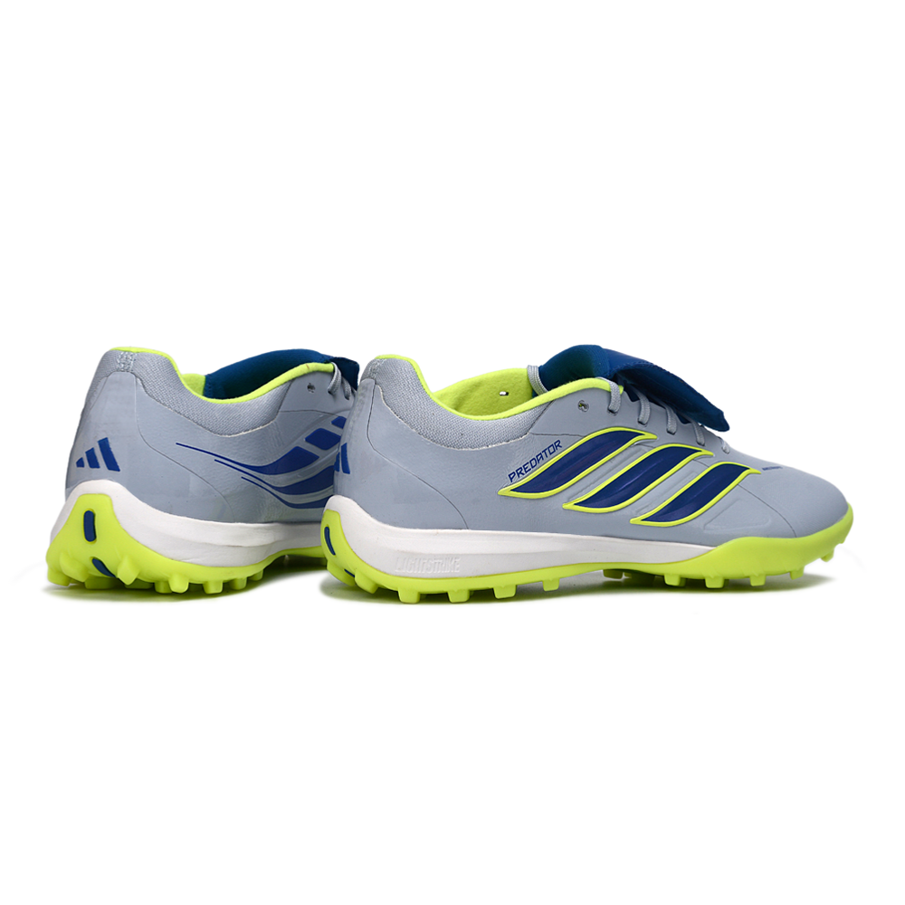 Chuteira Society Adidas Predator Tounge Elite 26 TF Azul e Verde