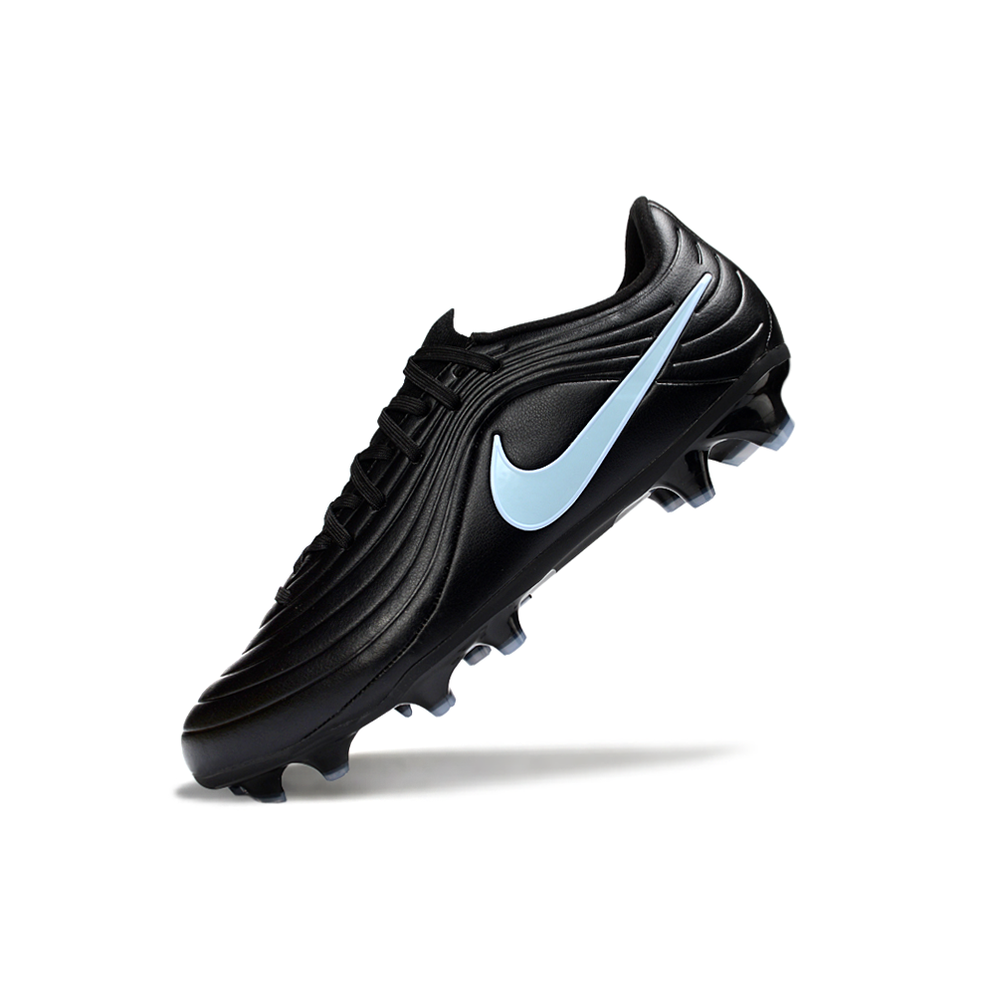Chuteira Campo Nike Tiempo Legend 10 Elite FG Preto e Azul 