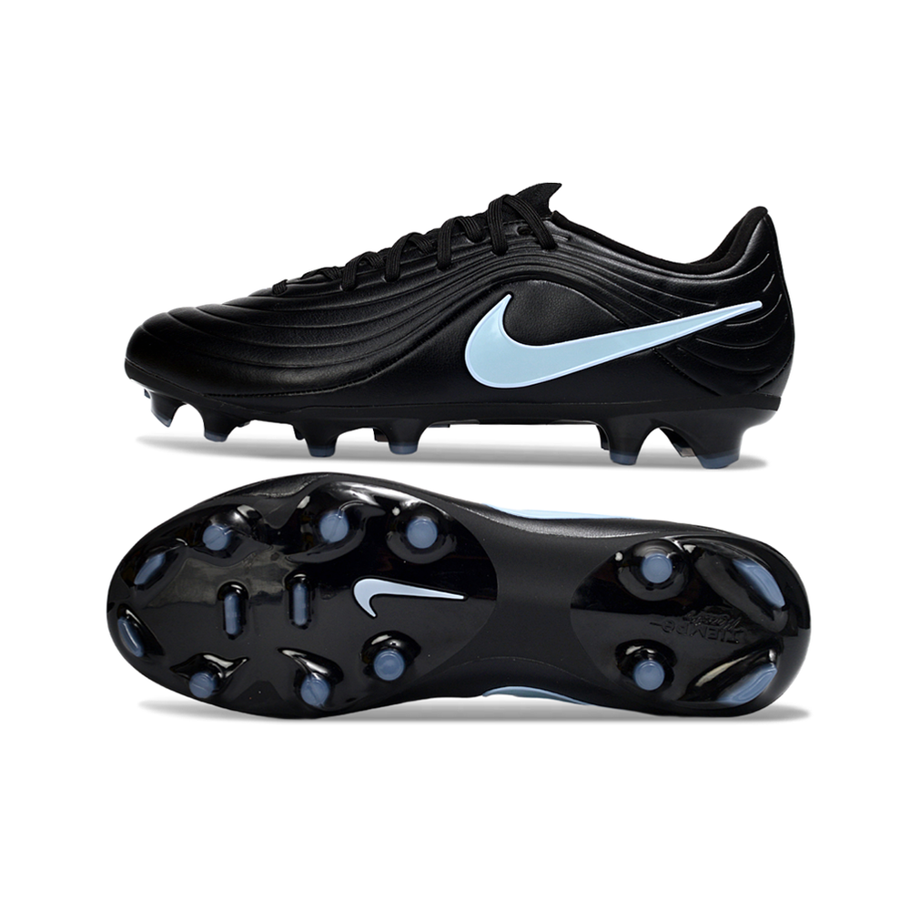 Chuteira Campo Nike Tiempo Legend 10 Elite FG Preto e Azul 