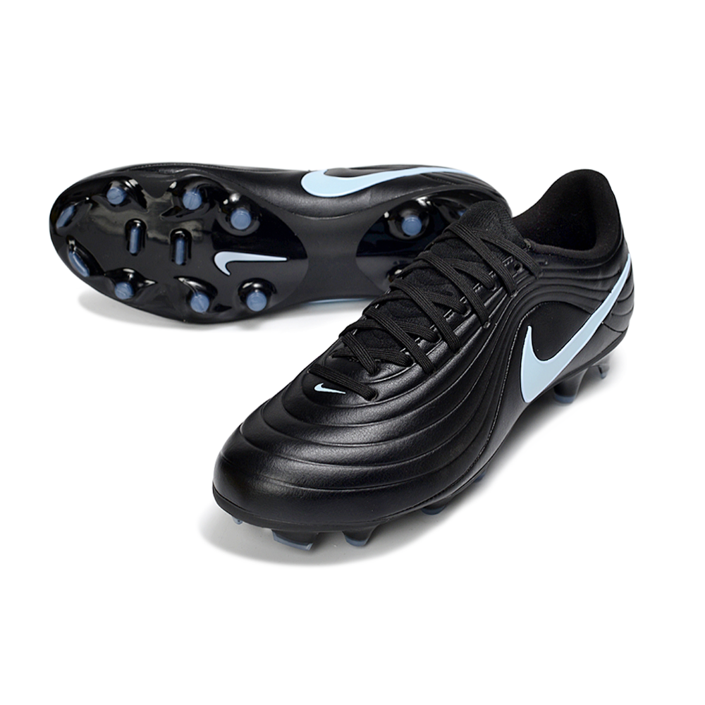 Chuteira Campo Nike Tiempo Legend 10 Elite FG Preto e Azul 