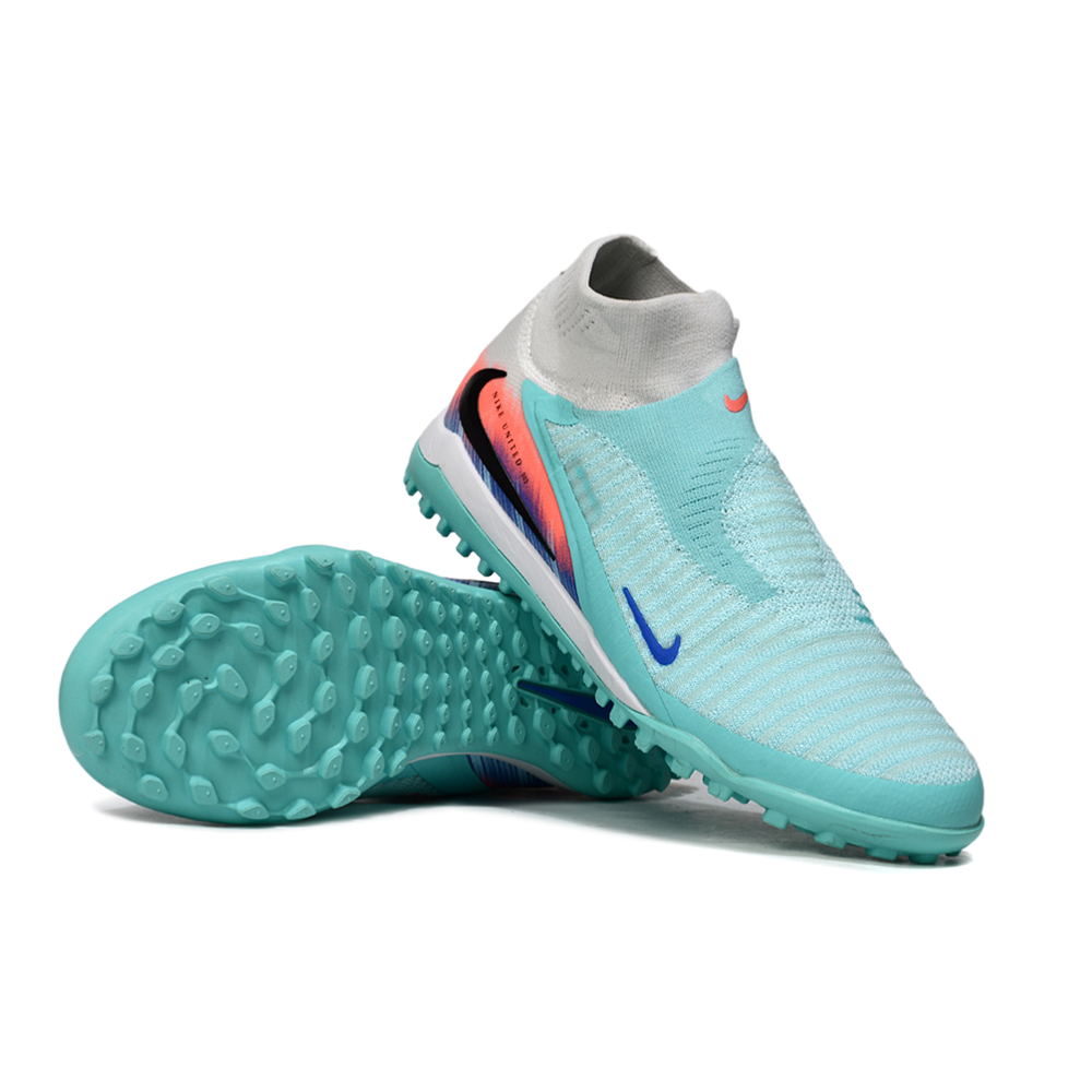 Chuteira Society Nike Phantom GX 6 DF Elite TF Branco e Verde
