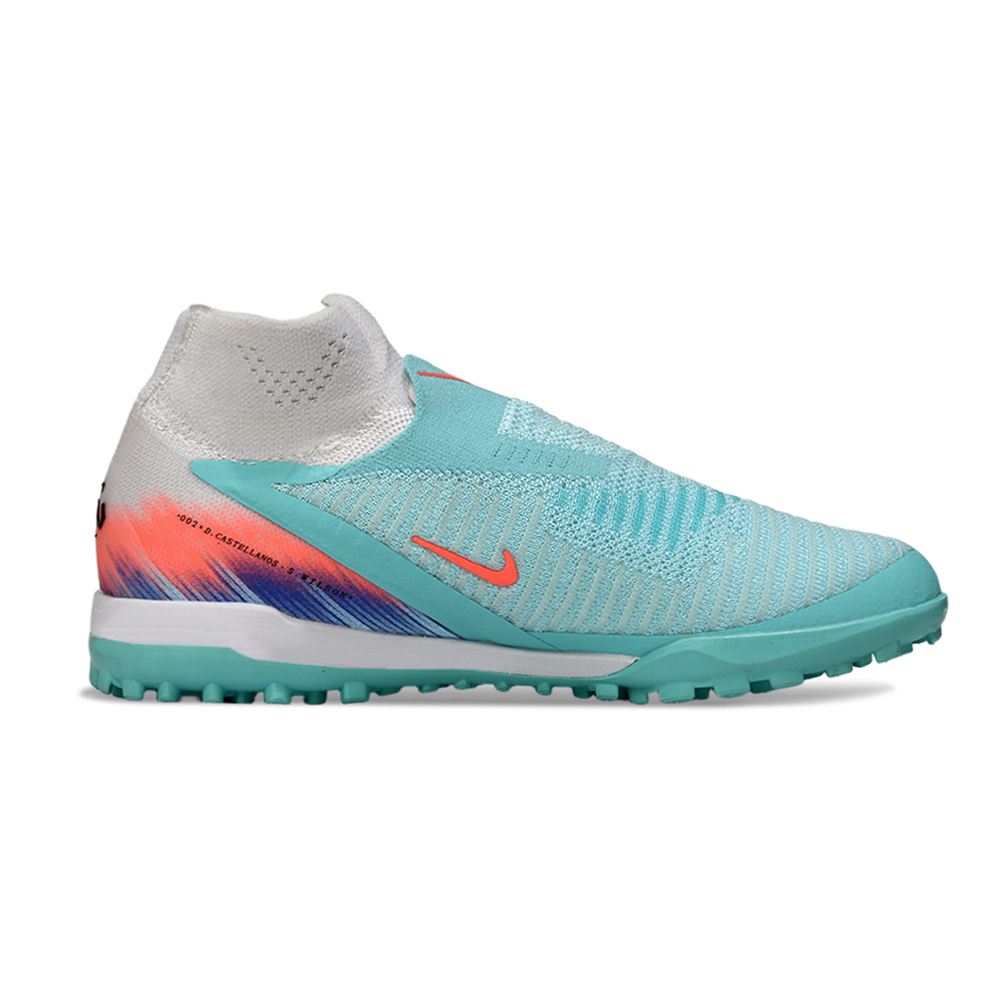 Chuteira Society Nike Phantom GX 6 DF Elite TF Branco e Verde