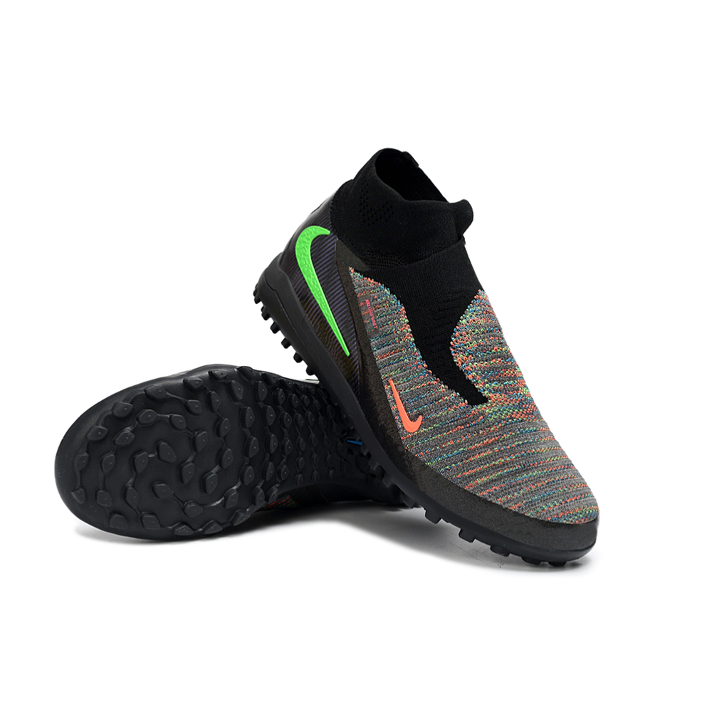 Chuteira Society Nike Phantom GX 6 DF Elite TF Preto e Colorido
