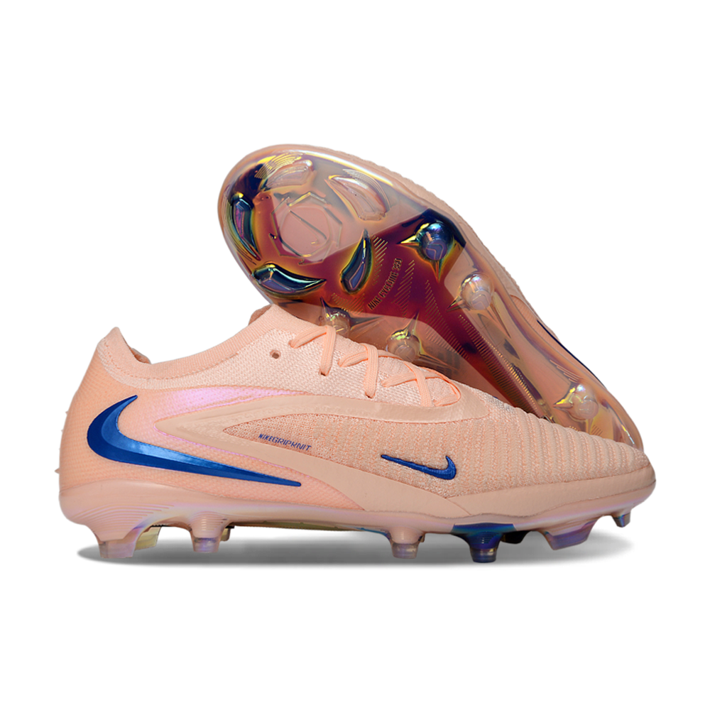 Chuteira Campo Nike Phantom GX 3 Elite FG Rosa e Azul