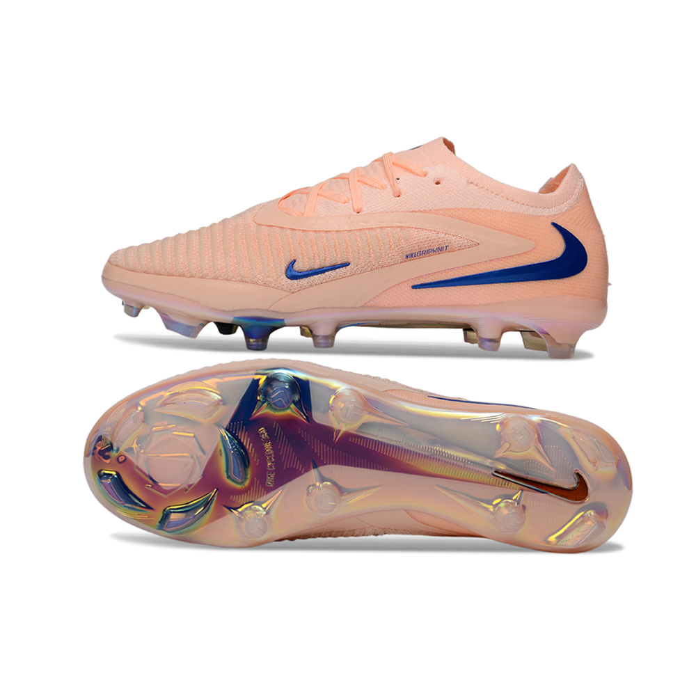 Chuteira Campo Nike Phantom GX 3 Elite FG Rosa e Azul