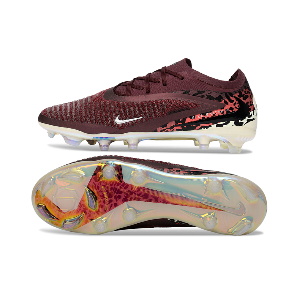 Chuteira Campo Nike Phantom GX 3 Elite FG Bordo