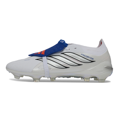 Chuteira Campo Adidas Predator Tongue 26 Elite FG Branco e Azul "Bellingham"