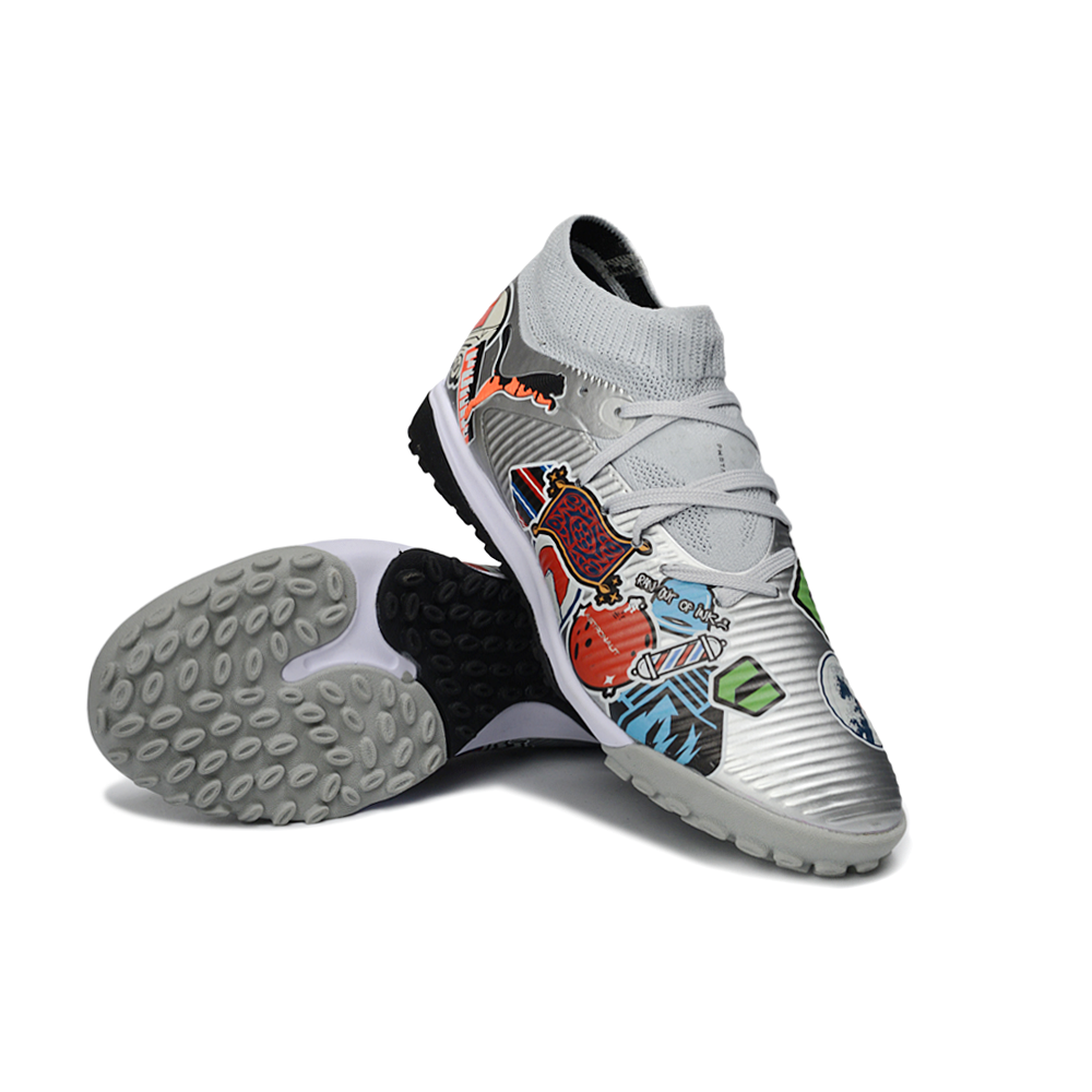 Chuteira Society Puma Future 8 TF Prata