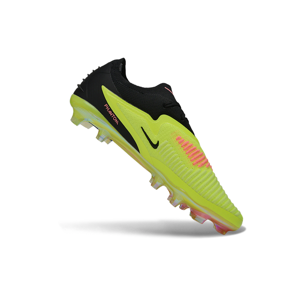 Chuteira Campo Nike Phantom GX 3 Elite FG Preto e Verde Florescente 