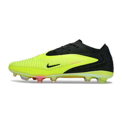 Chuteira Campo Nike Phantom GX 3 Elite FG Preto e Verde Florescente 