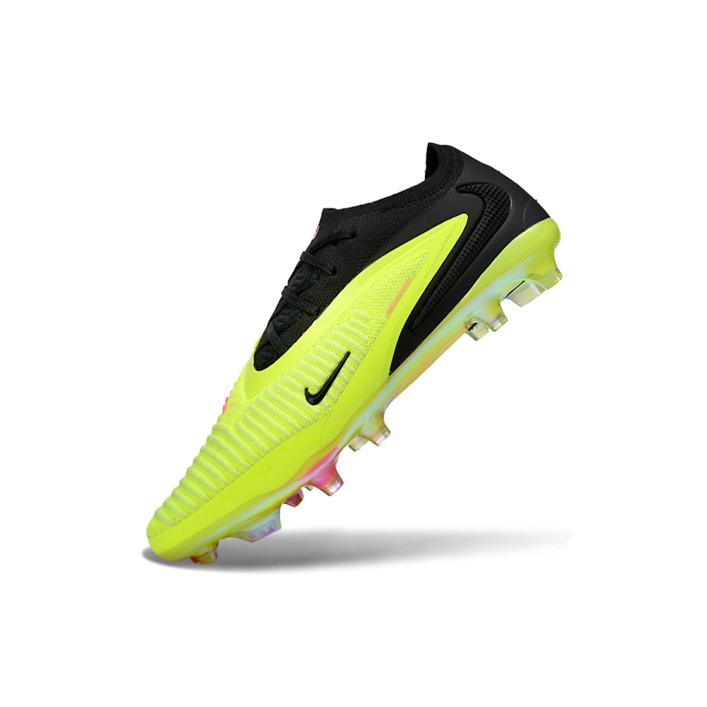 Chuteira Campo Nike Phantom GX 3 Elite FG Preto e Verde Florescente 