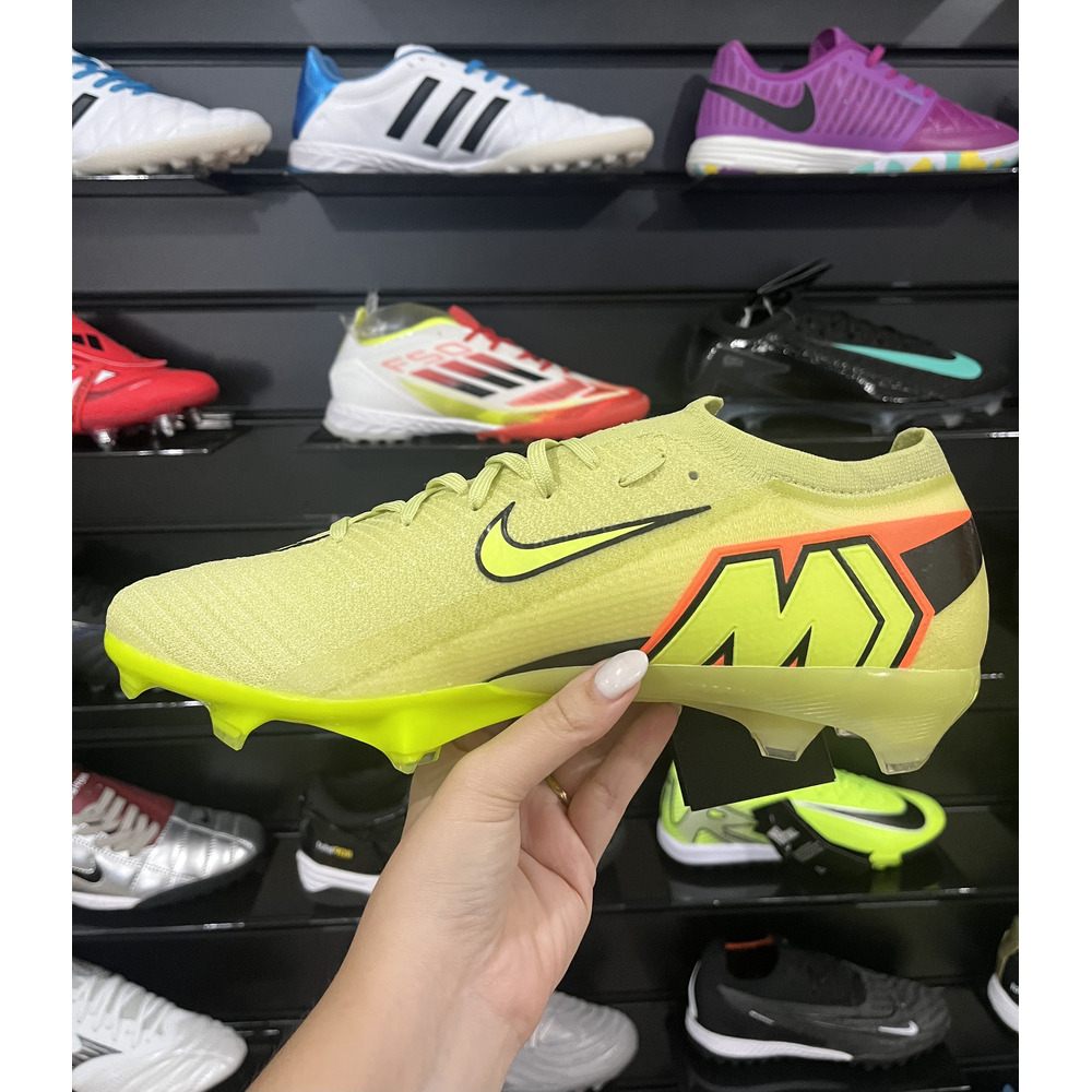 Chuteira Campo Nike Air Zoom Mercurial Vapor 16 Elite FG Verde "Max Voltage" - Pronta Entrega
