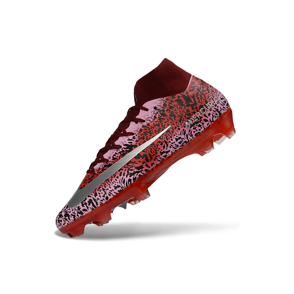 Chuteira Campo Nike Air Zoom Mercurial Superfly 10 Elite FG Vermelho e Prata