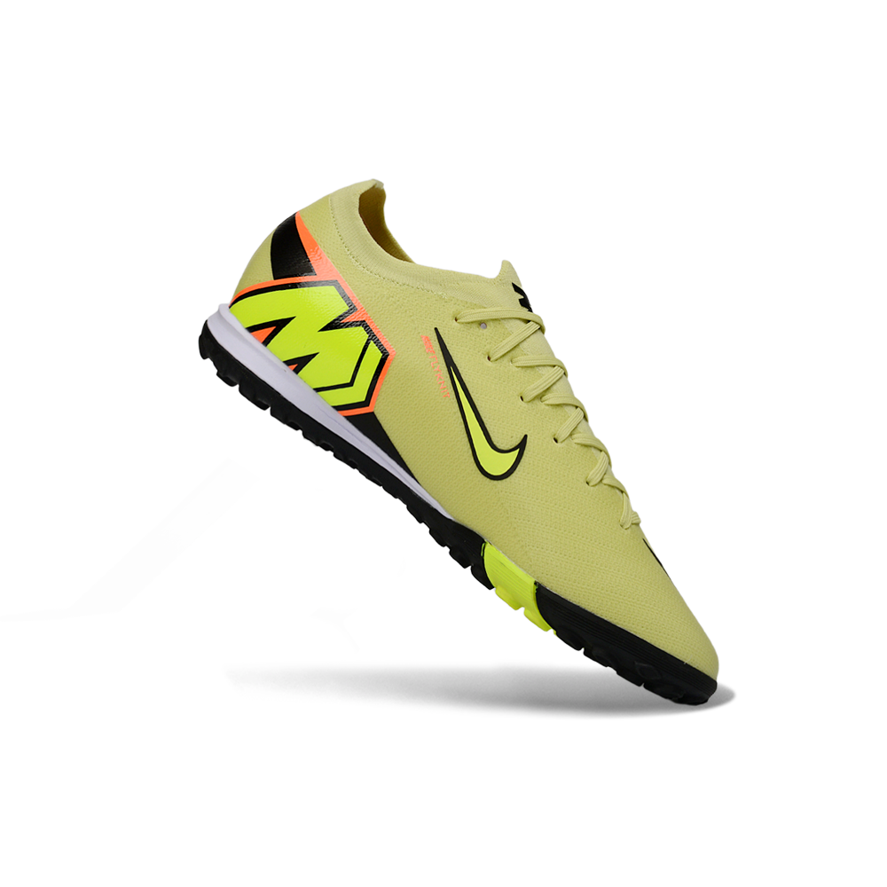 Chuteira Society Nike Air Zoom Mercurial Vapor 16 Elite TF Verde e Preto "'Max Voltage"
